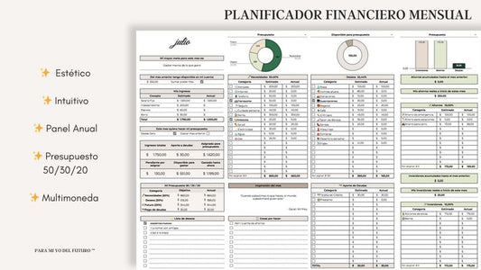 Planner Financiero Digital + Planner de Ahorro (REGALO)