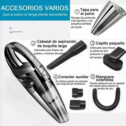 Aspiradora de Mano Ciclónica 4000PA – Potencia y Duraci