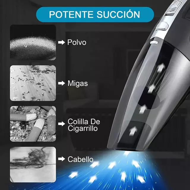 Aspiradora de Mano Ciclónica 4000PA – Potencia y Duraci