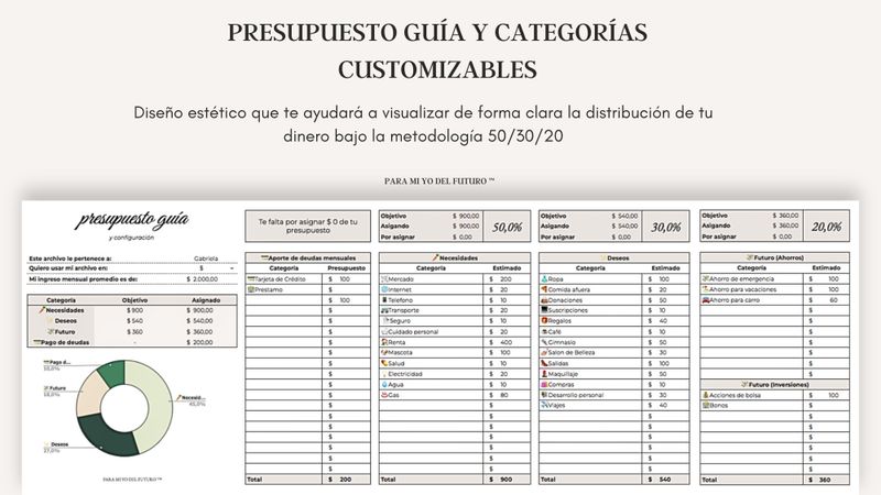 Planner Financiero Digital + Planner de Ahorro (REGALO)