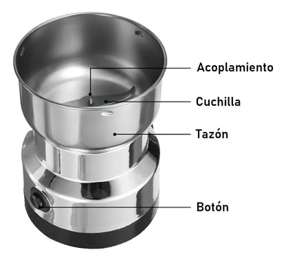 Molino Eléctrico para granos y café