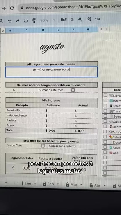 Planner Financiero Digital + Planner de Ahorro (REGALO)