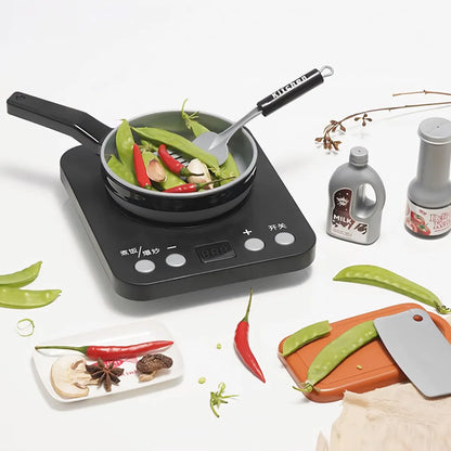 Set De Cocina De Juguete 36pcs Niños Juego De Mini Chef Gris